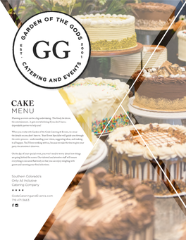 Download Cakes Menu