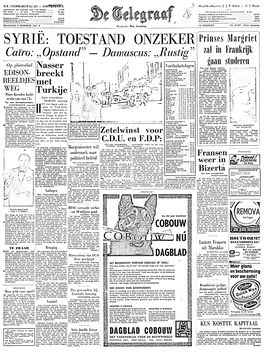De Telegraaf Maandag 2 Oktober 1961