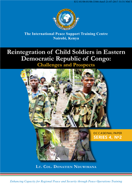 Reintegration of Child Soldiers in Eastern Democratic Republic of Congo: Challenges and Prospects
