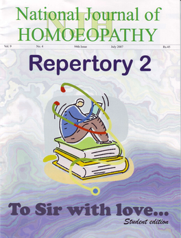 National Journal of HOMOEOPATHY JULY 2007 - REPERTORY 2 Messages