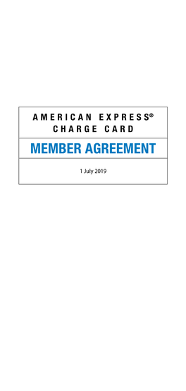 Member Agreement