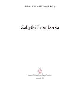 Zabytki Fromborka