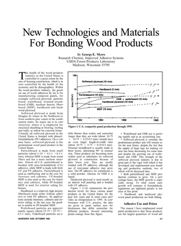 New Technologies and Materials for Bonding Wood Products