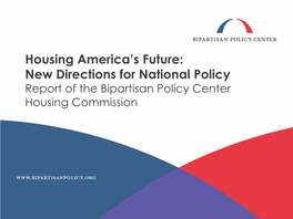 Housing America's Future: New Directions for National Policy