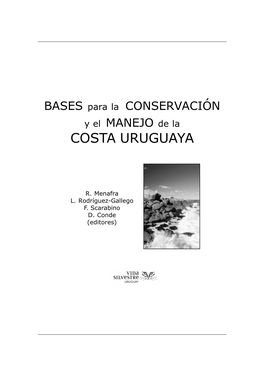 BASES Para La CONSERVACIÓN Y El MANEJO De La COSTA URUGUAYA