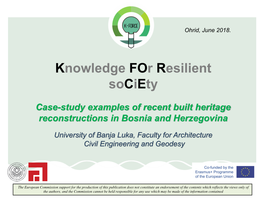 Disaster Risk Management of Cultural Heritage