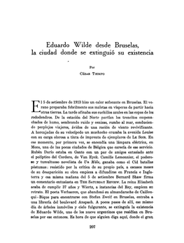 Eduardo ^^Ilde Desde Bruselas, La Ciudad Donde Se Extinguió Su Existencia