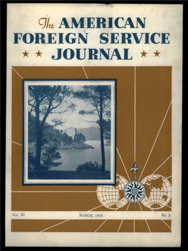 The Foreign Service Journal, March 1934