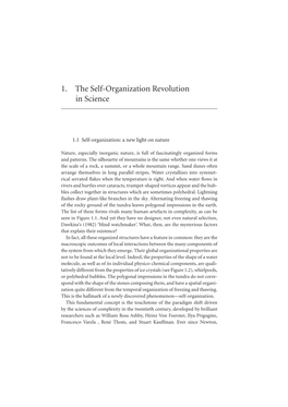 1. the Self-Organization Revolution in Science