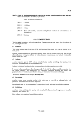 Alkali Or Alkaline -Earth Metals