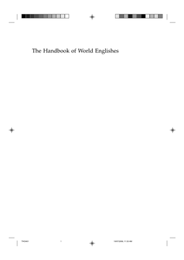 The Handbook of World Englishes