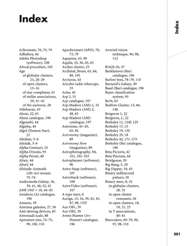 108 Afocal Procedure, 105 Age of Globular Clusters, 25, 28–29 O