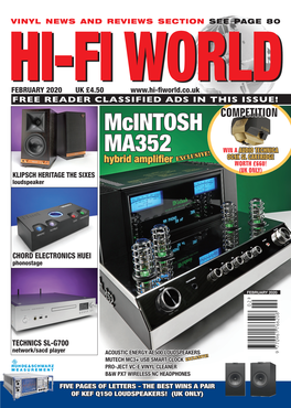 HI-FI WORLD Solid Power Mcintosh Release a Powerful Hybrid Amplifier with Solid-Sate Output, Fronted by Valves