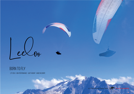 Born to FLY LTF/EN-B - HIGH Performance - LIGHT WEIGHT - MADE in EUROPE