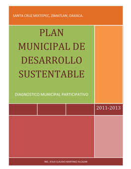 Plan Municipal De Desarrollo Sustentable 2011-2013