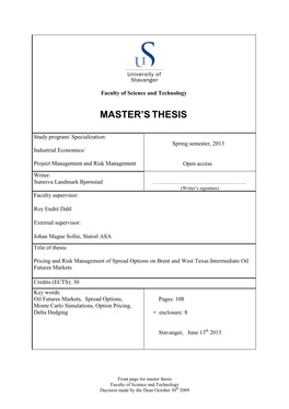 Master's Thesis