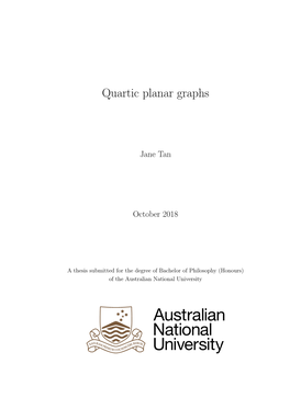 Quartic Planar Graphs