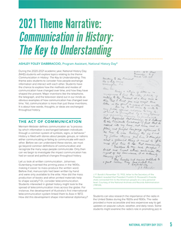 Communication in History: the Key to Understanding