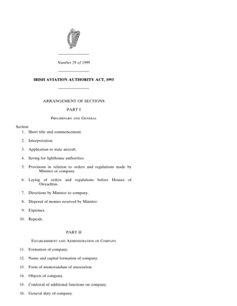 Irish Aviation Authority Act, 1993