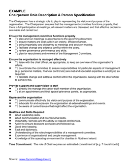 Chairperson Role Description.Pdf