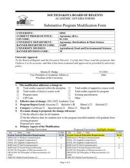 Agronomy (BS) (SPM)