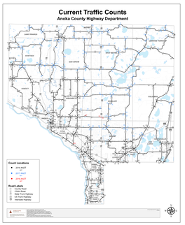 Anoka County Highway Department Current (2018) Traffic Counts