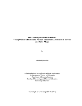 Young Women's Health and Physical