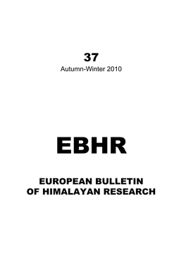 EBHR 37 Cover Page.Indd
