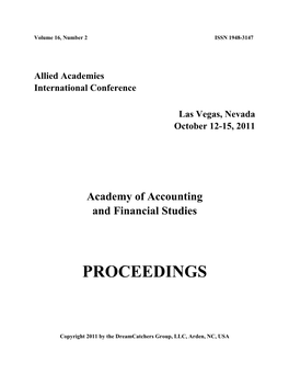 Academy of Accounting and Financial Studies (AAFS)
