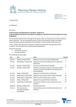 Directions and Timetable Version 1 Dated 22 03 21 (PDF, 463.1