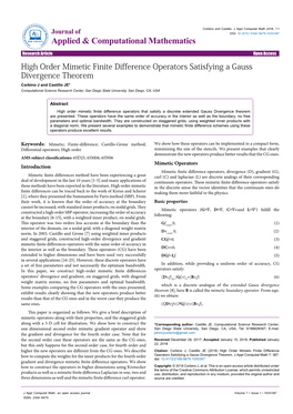 High Order Mimetic Finite Difference Operators Satisfying a Gauss