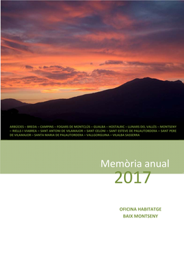 Memòria 2017