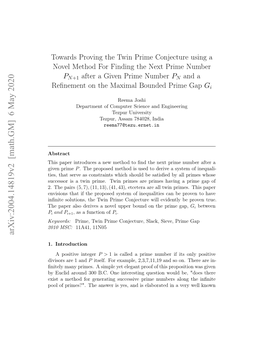 Towards Proving the Twin Prime Conjecture Using A