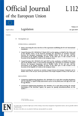 Commission Implementing Regulation (EU) 2019/663