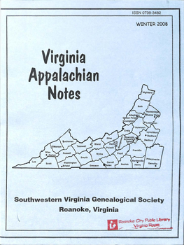 Southwestern Virginia Genealogical Society Roanoke, Virginia