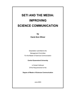 Improving Science Communication