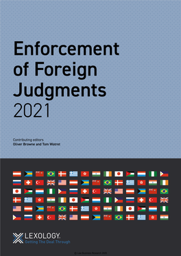 Enforcement of Foreign Judgments 2021 Enforcement of Foreign Judgments 2021