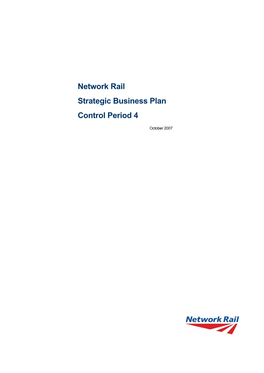 Network Rail Strategic Business Plan Control Period 4