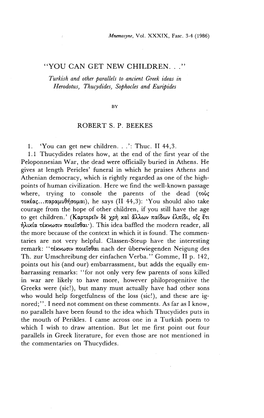 Turkish and Other Parallels to Ancient Greek Ideas in Herodotus, Thucydides, Sophocles and Euripides