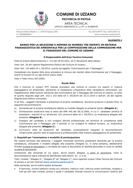 Allegato 1 Bando Avviso Di Selezione E Nomina Uzzano 2021.Pdf