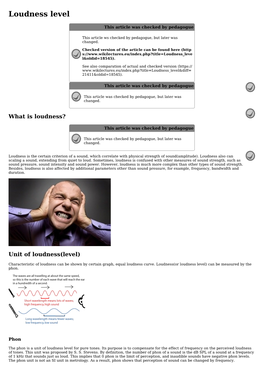 Loudness Level