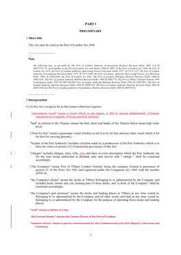 Mark up of Port of London Act 1968