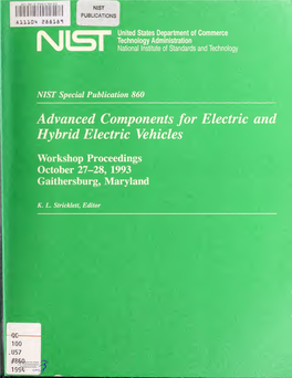 Advanced Components for Electric and Hybrid Electric Vehicles