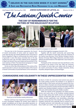 The Latvian Jewish Courier, Vol. 34, No. 2