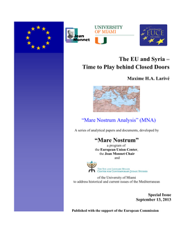 Mare Nostrum Analysis” (MNA)