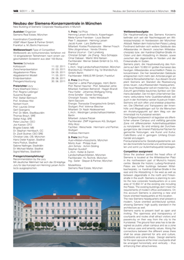 Neubau Der Siemens-Konzernzentrale in München 11/3