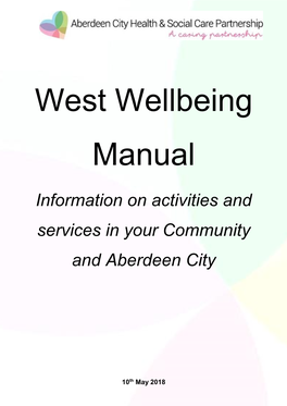 West Locality Wellbeing Manual