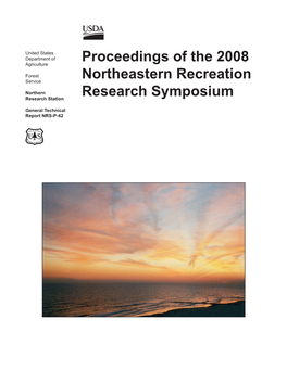 Proceedings of the 2008 Northeastern Recreation Research Symposium