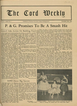 The Cord Weekly (November 25, 1960)