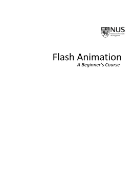 Flash Animation a Beginner’S Course